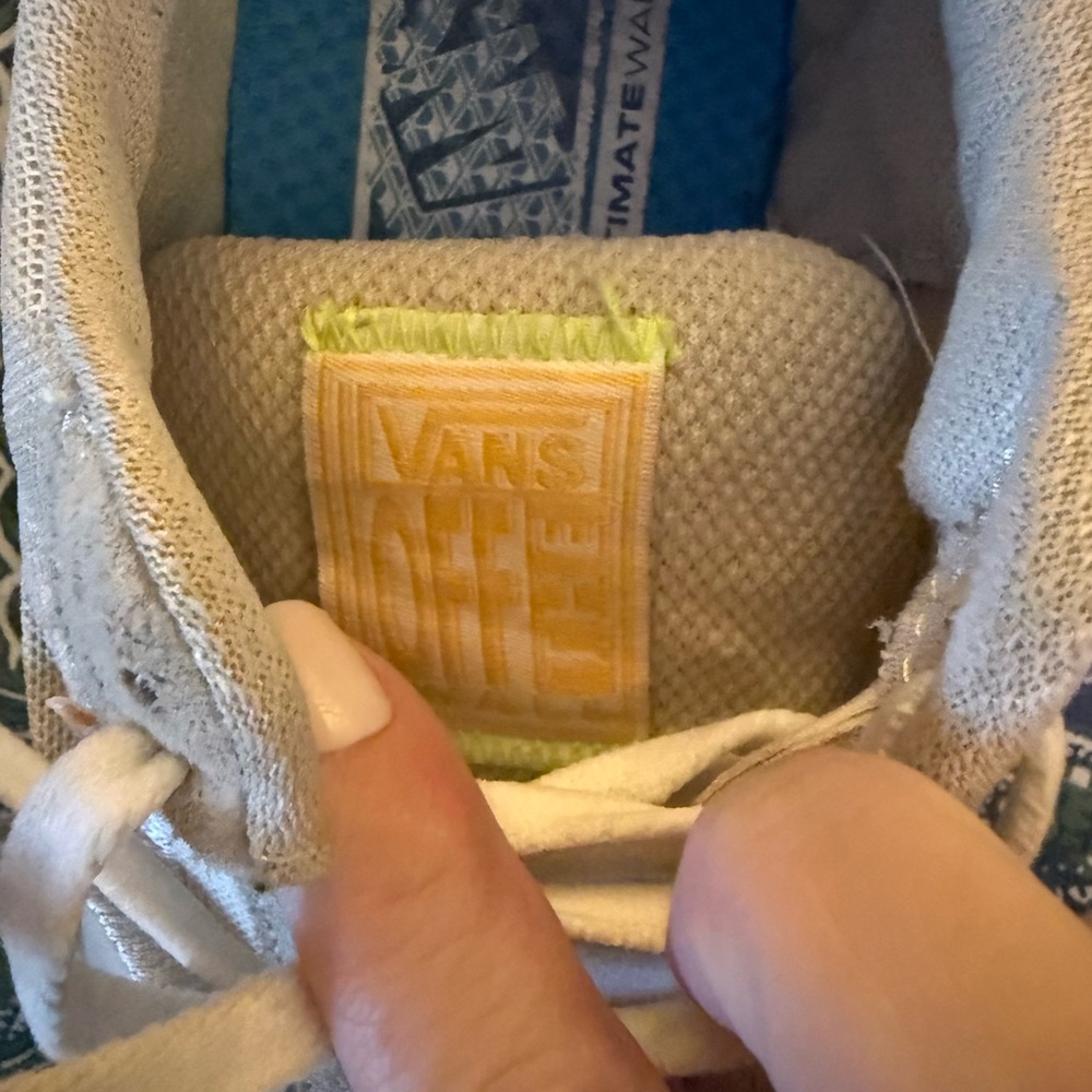 Vans Cream and White Sneakers